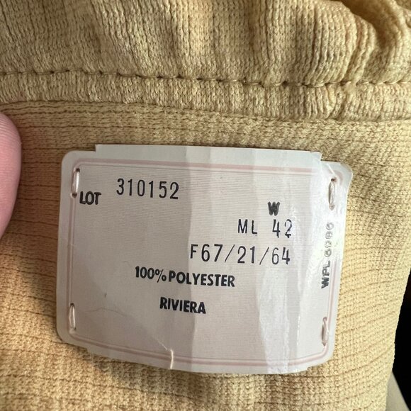 NWT 70's Butterfly Collar Polyester Light Jacket - Picture 2 of 7